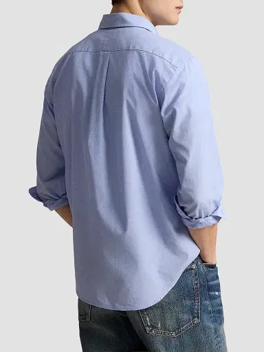Polo Ralph Lauren Men's Classic-Fit End-on-End Workshirt - Blue White - Size XXL | Thumbnail 3
