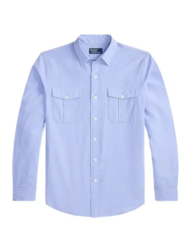 Men's Classic-Fit End-on-End Workshirt - Blue White - Size XXL