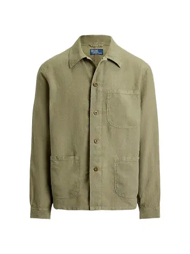 Polo Ralph Lauren Men's Linen Utility Jacket | Thumbnail 1 Polo Ralph Lauren Men's Linen Utility Jacket | Thumbnail 1
