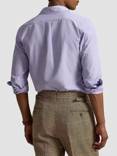 Polo Ralph Lauren Men's Classic-Fit End-on-End Workshirt - Lavender White | Thumbnail 3