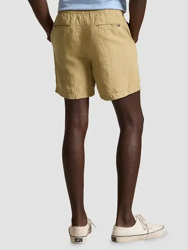 Polo Ralph Lauren Men's Linen Drawstring Shorts - Coastal Beige | Thumbnail 3