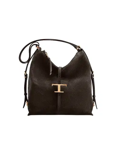 Tod's Women's T Timeless Suede Small Shoulder Bag | Thumbnail 1 Tod's Women's T Timeless Suede Small Shoulder Bag | Thumbnail 1