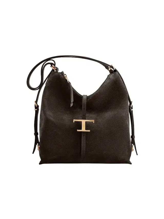Tod's Women's T Timeless Suede  Shoulder Bag - Palissandro