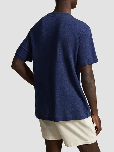 Polo Ralph Lauren Men's Standard-Fit Linen Mesh T-Shirt - Newport Navy | Thumbnail 3