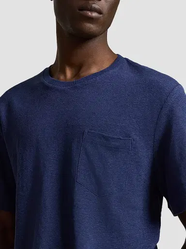 Polo Ralph Lauren Men's Standard-Fit Linen Mesh T-Shirt - Newport Navy | Thumbnail 5