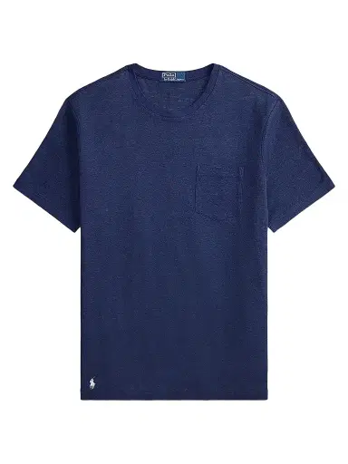 Polo Ralph Lauren Men's Standard-Fit Linen Mesh T-Shirt - Newport Navy | Thumbnail 1