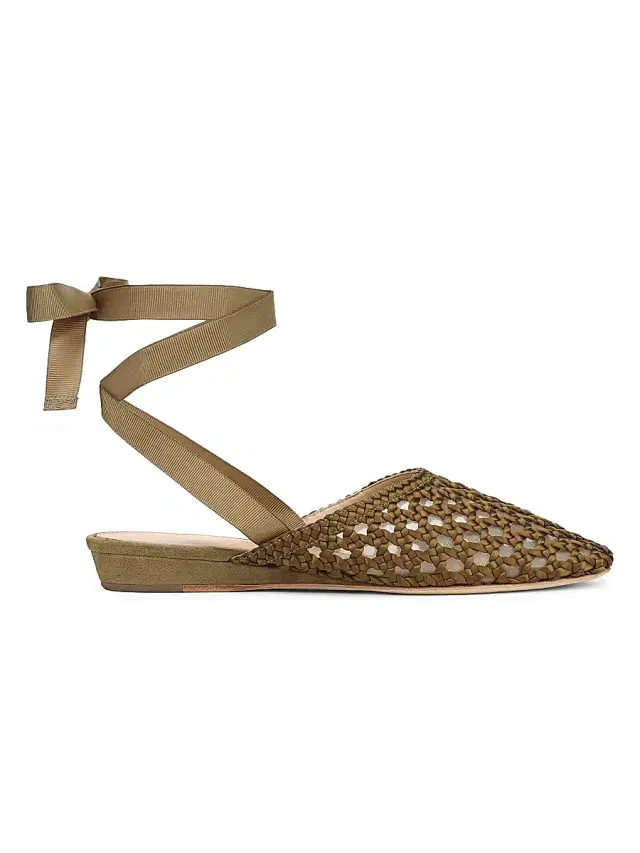 Women's Malia Satin Mules - Fennel Green