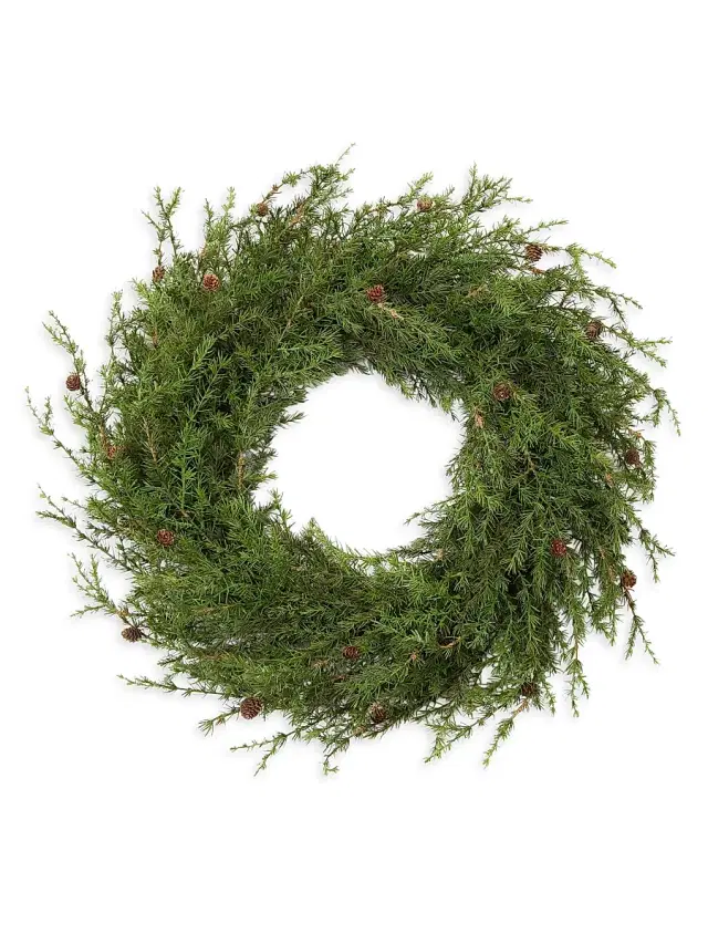 Winward Home Holiday Newness Faux-Pine Wreath