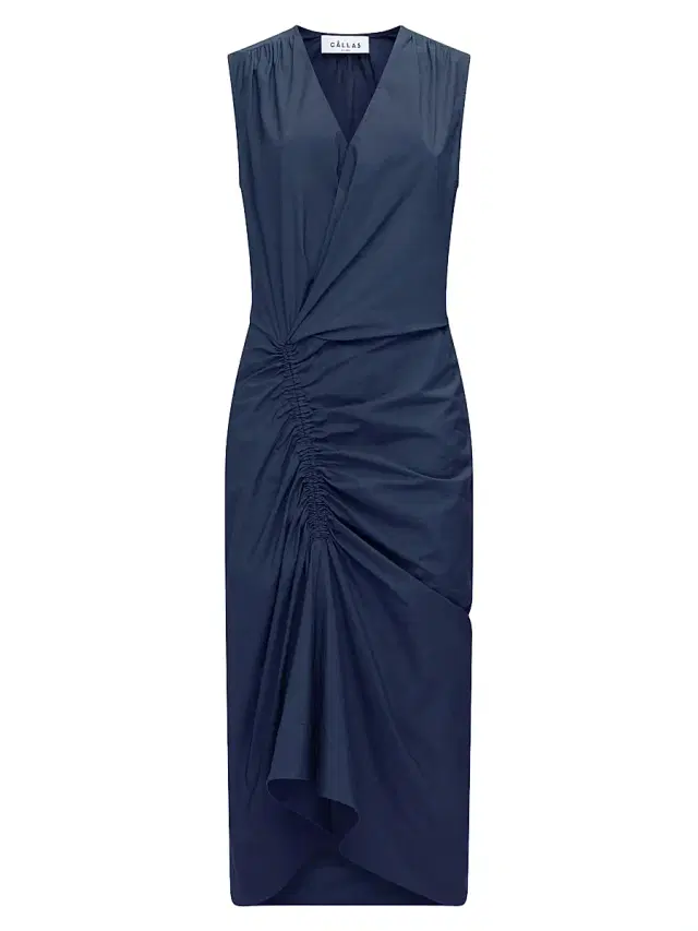 Callas Milano Women's Agnes Wrap Dress - Navy