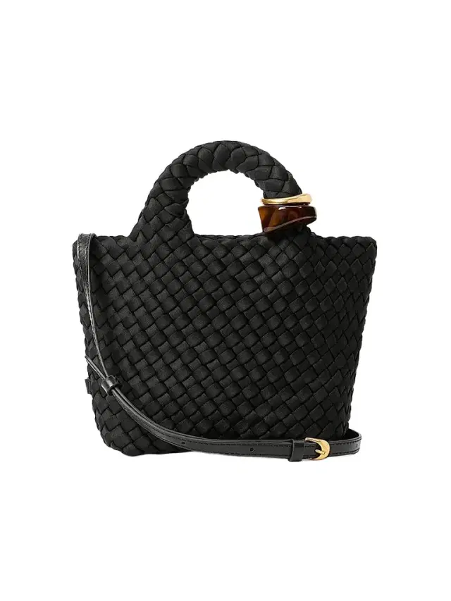 Naghedi Women's St. Barths Petit Beads Top Handle Bag - Onyx
