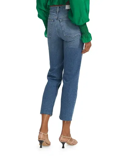 RE/DONE Women's 70s Stove Pipe High-Rise Straight Crop Jeans | Thumbnail 5 RE/DONE Women's 70s Stove Pipe High-Rise Straight Crop Jeans | Thumbnail 5