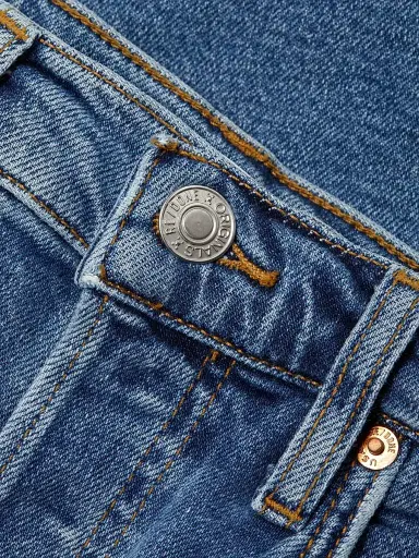 RE/DONE Women's 70s Stove Pipe High-Rise Straight Crop Jeans - Mid 70S - Size 31 | Thumbnail 7