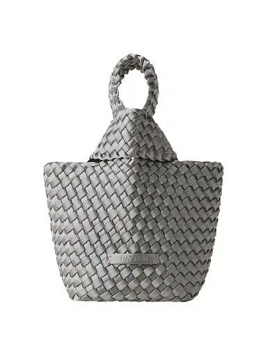 NAGHEDI Women's Kyoto Satin Clutch Bag - Graphite | Thumbnail 1 NAGHEDI Women's Kyoto Satin Clutch Bag - Graphite | Thumbnail 1