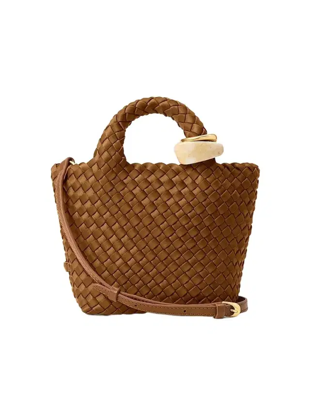 Naghedi Women's St. Barths Petit Beads Top Handle Bag - Teak