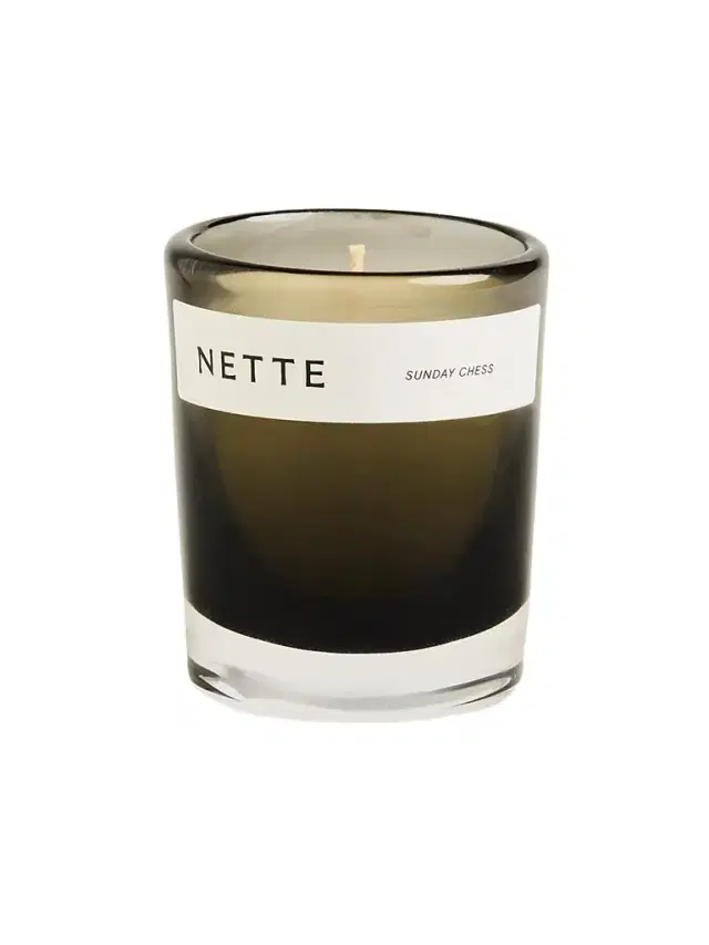Nette NYC Sunday Chess Scented Candle - Charcoal