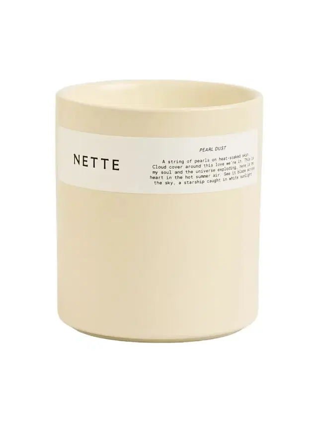 Nette NYC Pearl Dust Scented Candle - Beige Overflow