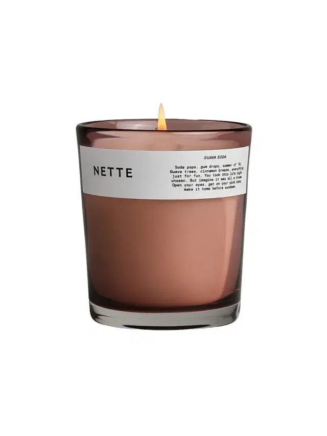 Nette NYC Guava Soda Scented Candle - Pink