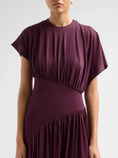 Rabanne Women's Fluid Jersey Maxi Dress - Magenta Purple | Thumbnail 5