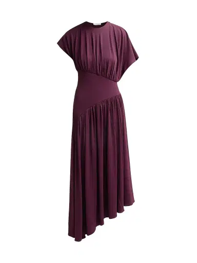 Rabanne Women's Fluid Jersey Maxi Dress - Magenta Purple | Thumbnail 1