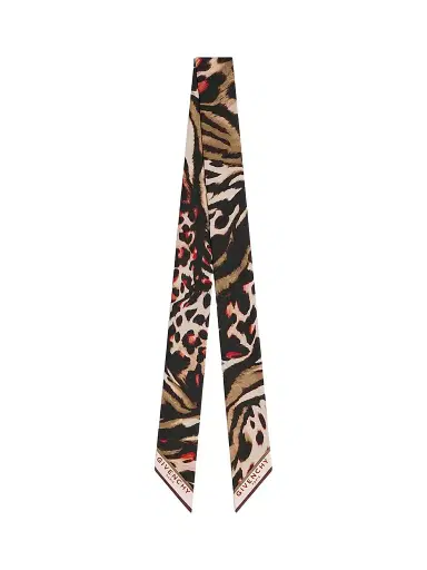 Givenchy Women's Bandeau in Silk with Abstract Animal Print | Thumbnail 1