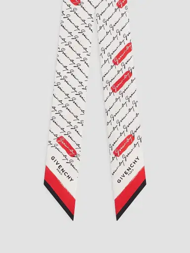 Givenchy Women's Bandeau in Silk with Signature | Thumbnail 2 Givenchy Women's Bandeau in Silk with Signature | Thumbnail 2