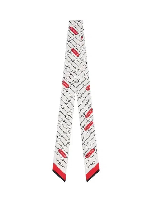 Givenchy Women's Bandeau in Silk with Signature - Red