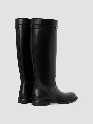 Givenchy Women's Pinch Flat Boots in Leather | Thumbnail 2 Givenchy Women's Pinch Flat Boots in Leather | Thumbnail 2