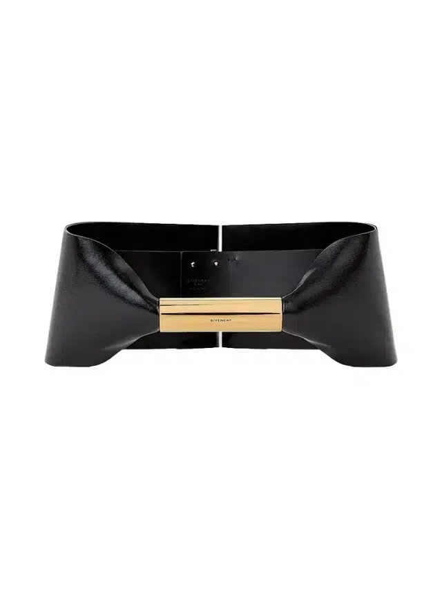 Givenchy Women's Bow-Effect Waist Belt in Leather - Black