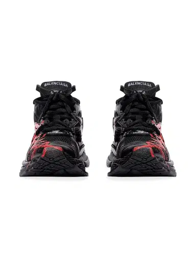 Balenciaga Men's Runner Graffiti Sneakers - Black | Thumbnail 4 Balenciaga Men's Runner Graffiti Sneakers - Black | Thumbnail 4