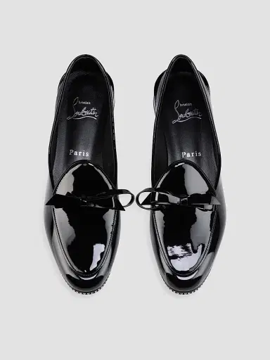Christian Louboutin Women's Mocastrass Patent Leather Loafers - Black - Size 11 | Thumbnail 4 Christian Louboutin Women's Mocastrass Patent Leather Loafers - Black - Size 11 | Thumbnail 4