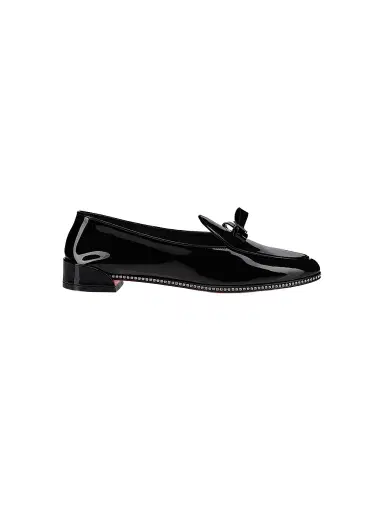 Christian Louboutin Women's Mocastrass Patent Leather Loafers - Black - Size 11 | Thumbnail 1 Christian Louboutin Women's Mocastrass Patent Leather Loafers - Black - Size 11 | Thumbnail 1