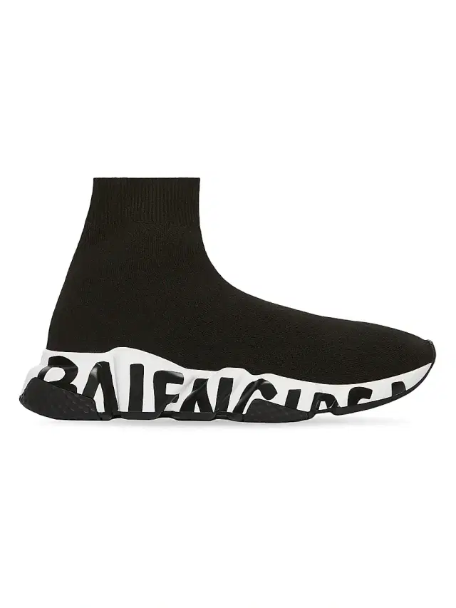 Balenciaga Women's Speed Sneakers - Black White