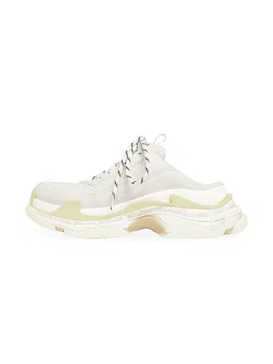 Balenciaga Women's Triple S Mules - White | Thumbnail 4