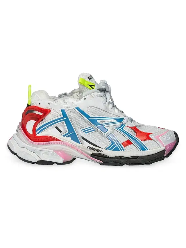 Balenciaga Men's Runner Sneakers - White
