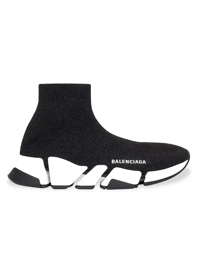 Balenciaga Women's Speed 2.0 Sneakers - Black White