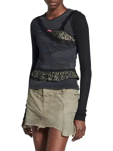Balenciaga Women's Layered Asymmetric Top | Thumbnail 2