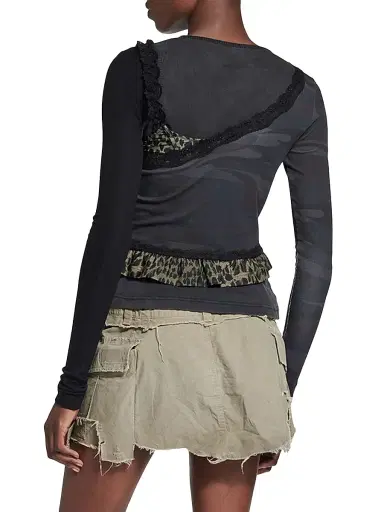 Balenciaga Women's Layered Asymmetric Top | Thumbnail 3