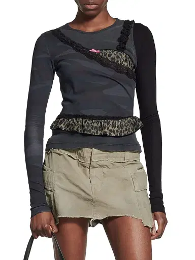 Balenciaga Women's Layered Asymmetric Top | Thumbnail 5