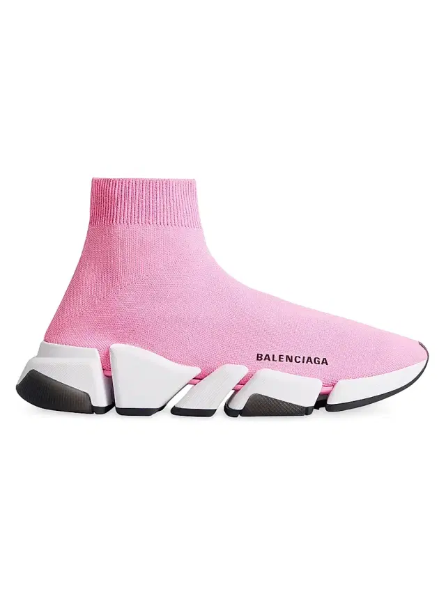 Balenciaga Women's Speed 2.0 Recycled Knit Sneakers - Light Pink