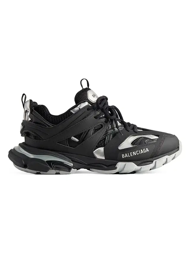 Balenciaga Women's Track Sneakers - Black Silver