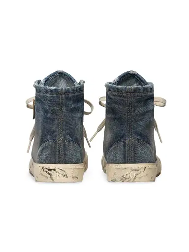 Balenciaga Women's Paris High Top Sneakers - Blue | Thumbnail 5 Balenciaga Women's Paris High Top Sneakers - Blue | Thumbnail 5