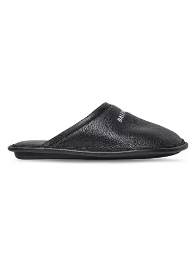 Balenciaga Men's Home Mule - Black White | Thumbnail 1 Balenciaga Men's Home Mule - Black White | Thumbnail 1