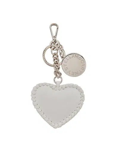 Stella McCartney Women's Heart Bag Charm with Key Chain | Thumbnail 1 Stella McCartney Women's Heart Bag Charm with Key Chain | Thumbnail 1