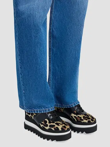 Stella McCartney Women's Elyse Shaggy-Deer Wedge Sneakers | Thumbnail 2 Stella McCartney Women's Elyse Shaggy-Deer Wedge Sneakers | Thumbnail 2