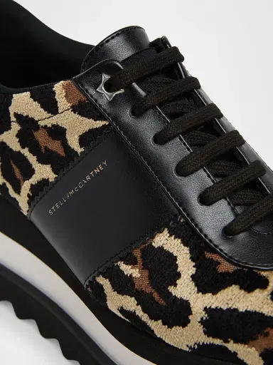 Stella McCartney Women's Elyse Shaggy-Deer Wedge Sneakers | Thumbnail 5 Stella McCartney Women's Elyse Shaggy-Deer Wedge Sneakers | Thumbnail 5