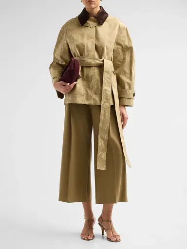 Erdem Women's Poppy Cotton Jacquard Oversized Jacket | Thumbnail 2 Erdem Women's Poppy Cotton Jacquard Oversized Jacket | Thumbnail 2