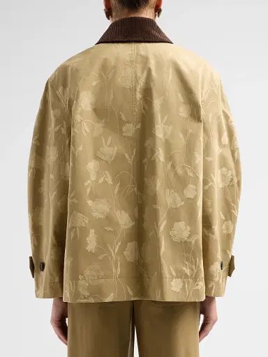 Erdem Women's Poppy Cotton Jacquard Oversized Jacket | Thumbnail 3 Erdem Women's Poppy Cotton Jacquard Oversized Jacket | Thumbnail 3