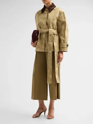Erdem Women's Poppy Cotton Jacquard Oversized Jacket | Thumbnail 4 Erdem Women's Poppy Cotton Jacquard Oversized Jacket | Thumbnail 4
