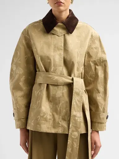 Erdem Women's Poppy Cotton Jacquard Oversized Jacket | Thumbnail 5 Erdem Women's Poppy Cotton Jacquard Oversized Jacket | Thumbnail 5