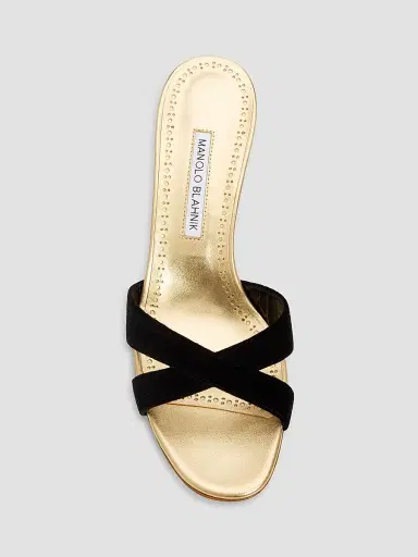 Manolo Blahnik Women's Callydramu 50MM Slanted-Heel Sandals | Thumbnail 5 Manolo Blahnik Women's Callydramu 50MM Slanted-Heel Sandals | Thumbnail 5
